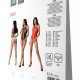 Бодістокінг з імітацією корсетної шнурівки Passion BS094 One Size, white, квітковий візерунок, з дос Бодістокінг з імітацією корсетної шнурівки Passion BS094 One Size, white, квітковий візерунок, з дос