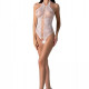 Бодістокінг з імітацією корсетної шнурівки Passion BS094 One Size, white, квітковий візерунок, з дос Бодістокінг з імітацією корсетної шнурівки Passion BS094 One Size, white, квітковий візерунок, з дос