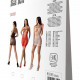 Ажурна мінісукня на тонких бретелях Passion BS096 One Size, black, плетіння на грудях Ажурна мінісукня на тонких бретелях Passion BS096 One Size, black, плетіння на грудях