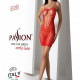 Ажурна мінісукня на тонких бретелях Passion BS096 One Size, red, плетіння на грудях Ажурна мінісукня на тонких бретелях Passion BS096 One Size, red, плетіння на грудях