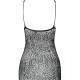 Ажурна мінісукня на тонких бретелях Passion BS096 One Size, white, плетіння на грудях Ажурна мінісукня на тонких бретелях Passion BS096 One Size, white, плетіння на грудях