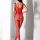 Бодістокінг з крилами Passion BS098 One Size, red, середня сітка, відкритий доступ Бодістокінг з крилами Passion BS098 One Size, red, середня сітка, відкритий доступ