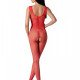 Бодістокінг з крилами Passion BS098 One Size, red, середня сітка, відкритий доступ Бодістокінг з крилами Passion BS098 One Size, red, середня сітка, відкритий доступ