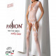 Бодістокінг з плетінням на грудях Passion BS099 One Size, white, відкритий доступ, імітація підв’язо Бодістокінг з плетінням на грудях Passion BS099 One Size, white, відкритий доступ, імітація підв’язо