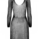 Напівпрозора мінісукня Passion BS101 One Size, black, рукави-мітенки Напівпрозора мінісукня Passion BS101 One Size, black, рукави-мітенки