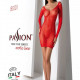 Напівпрозора мінісукня Passion BS101 One Size, red, рукави-мітенки Напівпрозора мінісукня Passion BS101 One Size, red, рукави-мітенки