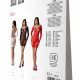 Напівпрозора мінісукня Passion BS101 One Size, white, рукава-мітенки Напівпрозора мінісукня Passion BS101 One Size, white, рукава-мітенки