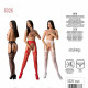 Еротичні колготки-бодістокінг зі шнурівкою на стегнах Passion S026 One Size, black, з доступом Еротичні колготки-бодістокінг зі шнурівкою на стегнах Passion S026 One Size, black, з доступом