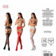Еротичні колготки-бодістокінг з тонкими підв’язками Passion S028 One Size, red, відкритий доступ Еротичні колготки-бодістокінг з тонкими підв’язками Passion S028 One Size, red, відкритий доступ