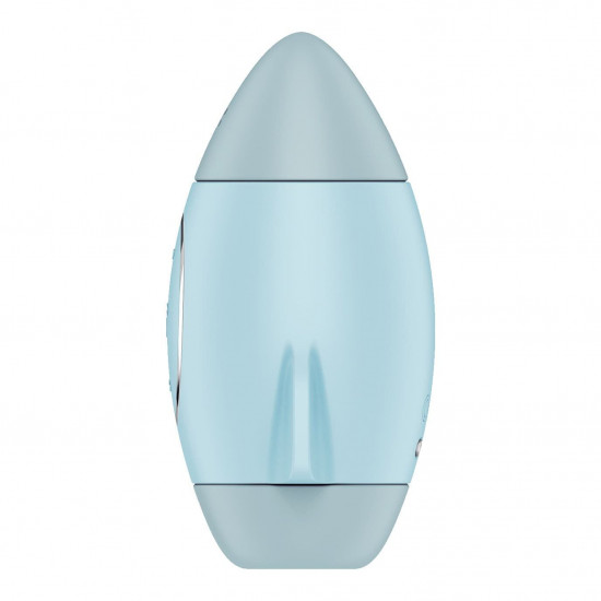 Вакуумний стимулятор з вібрацією Satisfyer Mission Control Blue, 2 незалежні мотори Вакуумний стимулятор з вібрацією Satisfyer Mission Control Blue, 2 незалежні мотори