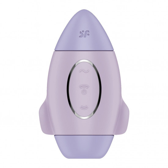 Вакуумний стимулятор з вібрацією Satisfyer Mission Control Violet, 2 незалежні мотори Вакуумний стимулятор з вібрацією Satisfyer Mission Control Violet, 2 незалежні мотори