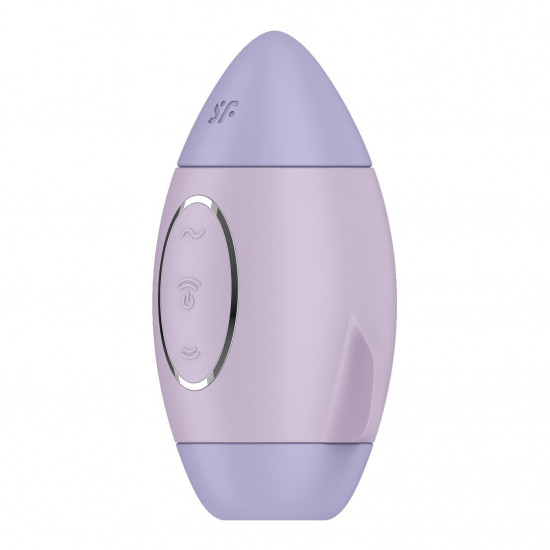 Вакуумний стимулятор з вібрацією Satisfyer Mission Control Violet, 2 незалежні мотори Вакуумний стимулятор з вібрацією Satisfyer Mission Control Violet, 2 незалежні мотори