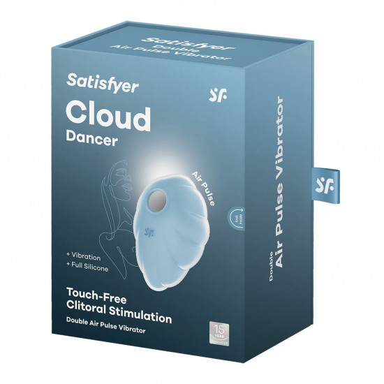 Вакуумний стимулятор з вібрацією Satisfyer Cloud Dancer Blue Вакуумний стимулятор з вібрацією Satisfyer Cloud Dancer Blue