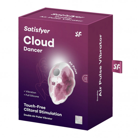 Вакуумний стимулятор з вібрацією Satisfyer Cloud Dancer Red Вакуумний стимулятор з вібрацією Satisfyer Cloud Dancer Red