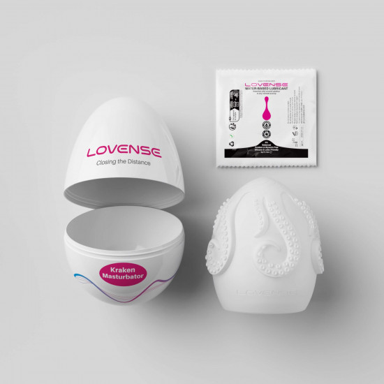 Мастурбатор-яйце Lovense Kraken masturbator egg, текстура-сюрприз Мастурбатор-яйце Lovense Kraken masturbator egg, текстура-сюрприз