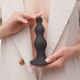 Насадка для страпона Strap-On-Me Dildo Plug Beads Black L Насадка для страпона Strap-On-Me Dildo Plug Beads Black L