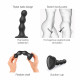 Насадка для страпона Strap-On-Me Dildo Plug Balls Black L Насадка для страпона Strap-On-Me Dildo Plug Balls Black L
