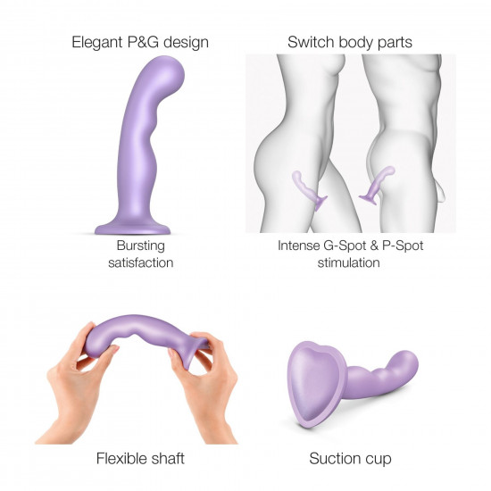 Насадка для страпона Strap-On-Me Dildo Plug P&G Lilas Metallic S Насадка для страпона Strap-On-Me Dildo Plug P&G Lilas Metallic S