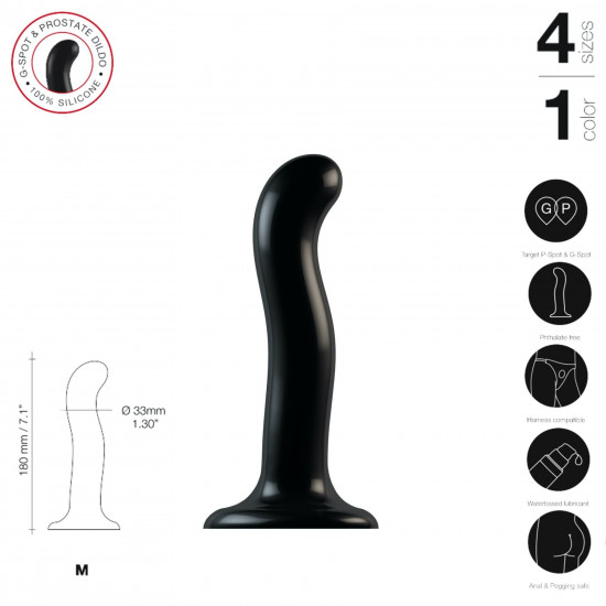 Насадка для страпона Strap-On-Me P&G-Spot Dildo, силикон, размер M Насадка для страпона Strap-On-Me P&G-Spot Dildo, силикон, размер M