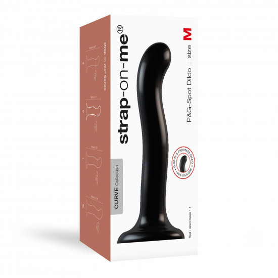 Насадка для страпона Strap-On-Me P&G-Spot Dildo, силикон, размер M Насадка для страпона Strap-On-Me P&G-Spot Dildo, силикон, размер M