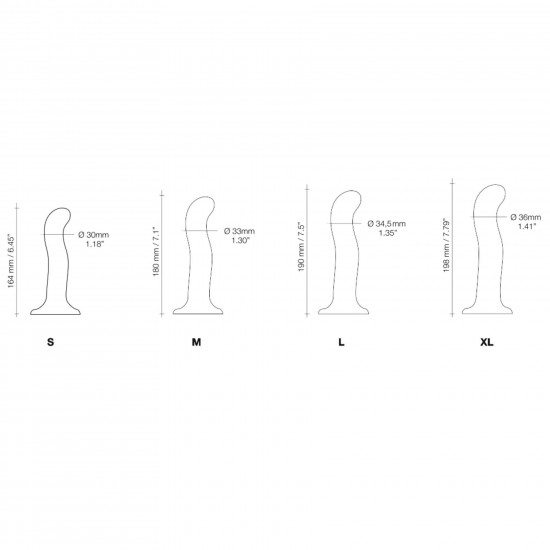 Насадка для страпона Strap-On-Me P&G-Spot Dildo, силикон, размер XL Насадка для страпона Strap-On-Me P&G-Spot Dildo, силикон, размер XL