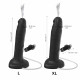 Фалоімітатор, що кінчає Strap-On-Me Squirting Cum Dildo Realistic Black, діам. 3,9 см, силікон Фалоімітатор, що кінчає Strap-On-Me Squirting Cum Dildo Realistic Black, діам. 3,9 см, силікон