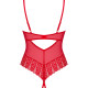 Боді з доступом Obsessive Ingridia crotchless teddy XS/S, червоне, відкриті груди Боді з доступом Obsessive Ingridia crotchless teddy XS/S, червоне, відкриті груди