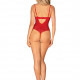Боді з доступом Obsessive Ingridia crotchless teddy M/L, червоне, відкриті груди Боді з доступом Obsessive Ingridia crotchless teddy M/L, червоне, відкриті груди