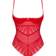 Боді з доступом Obsessive Ingridia crotchless teddy XL/2XL, червоне, відкриті груди Боді з доступом Obsessive Ingridia crotchless teddy XL/2XL, червоне, відкриті груди