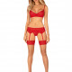 Комплект Obsessive Ingridia 3-pcs set XL/2XL, червоний, бюстгальтер, стрінги, пояс Комплект Obsessive Ingridia 3-pcs set XL/2XL, червоний, бюстгальтер, стрінги, пояс