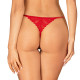 Трусики з доступом Obsessive Ingridia crotchless thong XS/S, червоні Трусики з доступом Obsessive Ingridia crotchless thong XS/S, червоні