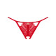 Трусики з доступом Obsessive Ingridia crotchless thong XS/S, червоні Трусики з доступом Obsessive Ingridia crotchless thong XS/S, червоні