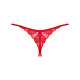Трусики з доступом Obsessive Ingridia crotchless thong XL/2XL, червоні Трусики з доступом Obsessive Ingridia crotchless thong XL/2XL, червоні