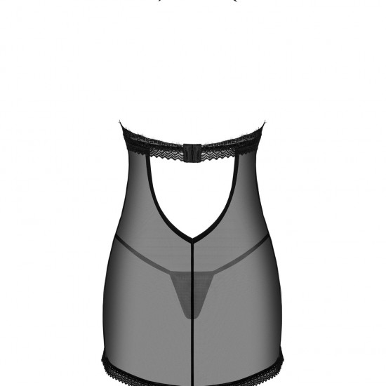 Пеньюар Obsessive Medilla chemise & thong XL/2XL Пеньюар Obsessive Medilla chemise & thong XL/2XL