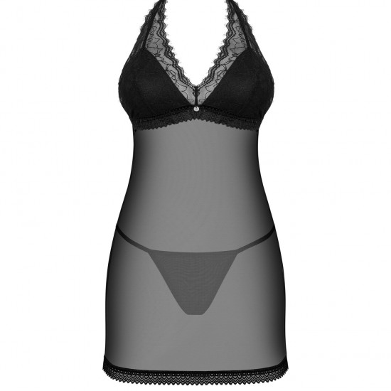 Пеньюар Obsessive Medilla chemise & thong XL/2XL Пеньюар Obsessive Medilla chemise & thong XL/2XL
