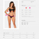 Комплект Obsessive Roxelia 2-pcs set XL/2XL Комплект Obsessive Roxelia 2-pcs set XL/2XL
