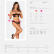 Комплект Obsessive Roxelia 2-pcs crotchless set XS/S Комплект Obsessive Roxelia 2-pcs crotchless set XS/S