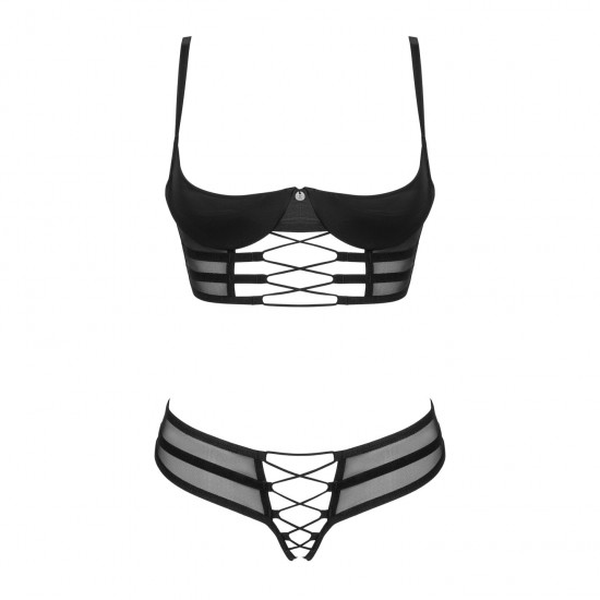 Комплект Obsessive Roxelia 2-pcs crotchless set M/L Комплект Obsessive Roxelia 2-pcs crotchless set M/L
