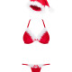 Комплект Obsessive Santastic 3-pcs set L/XL Комплект Obsessive Santastic 3-pcs set L/XL