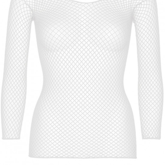 Сітчастий топ Leg Avenue Long Sleeves T-Shirts White, One Size Сітчастий топ Leg Avenue Long Sleeves T-Shirts White, One Size