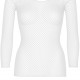 Сітчастий топ Leg Avenue Long Sleeves T-Shirts White, One Size Сітчастий топ Leg Avenue Long Sleeves T-Shirts White, One Size