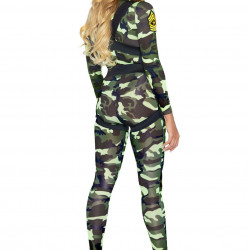 Еротичний костюм десантниці Leg Avenue Pretty Paratrooper XL, комбінезон, портупея