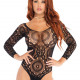 Еротичне боді-бодістокінг Leg Avenue Snap crotch thong back teddy Black S/M Еротичне боді-бодістокінг Leg Avenue Snap crotch thong back teddy Black S/M
