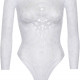 Еротичне боді-бодістокінг Leg Avenue Snap crotch thong back teddy White M/L Еротичне боді-бодістокінг Leg Avenue Snap crotch thong back teddy White M/L