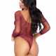 Сітчасте боді зі стразами Leg Avenue Crystalized fishnet bodysuit Burgundy One Size Сітчасте боді зі стразами Leg Avenue Crystalized fishnet bodysuit Burgundy One Size