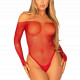 Сітчасте боді зі стразами Leg Avenue Crystalized fishnet bodysuit Red One Size Сітчасте боді зі стразами Leg Avenue Crystalized fishnet bodysuit Red One Size