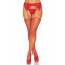 Пояс для панчіх зі стразами Leg Avenue Rhinestone Garterbelt Red One Size