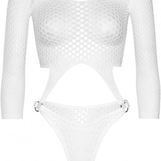 Еротичне боді Leg Avenue Top bodysuit with thong back White Еротичне боді Leg Avenue Top bodysuit with thong back White