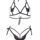 Еротичний комплект з відкритою чашкою Leg Avenue Open cup bra and pearl panty One Size Black Еротичний комплект з відкритою чашкою Leg Avenue Open cup bra and pearl panty One Size Black