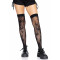 Панчохи з малюнком Leg Avenue 420 Net thigh highs Black